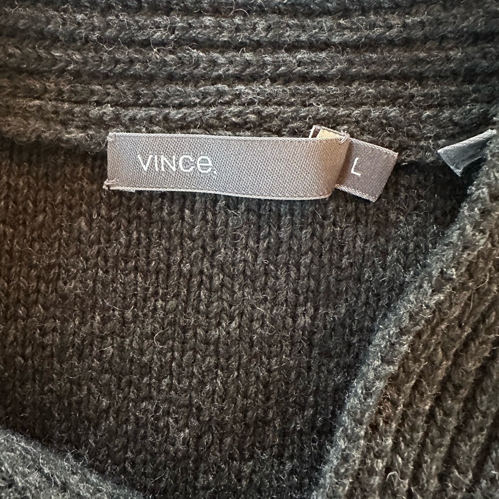 Vince Charcoal Knit Pullover